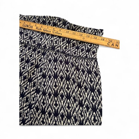 MAX STUDIO Maxi Skirt Size Medium Blue White Stretchy Vacation Holiday **READ - Picture 8 of 10